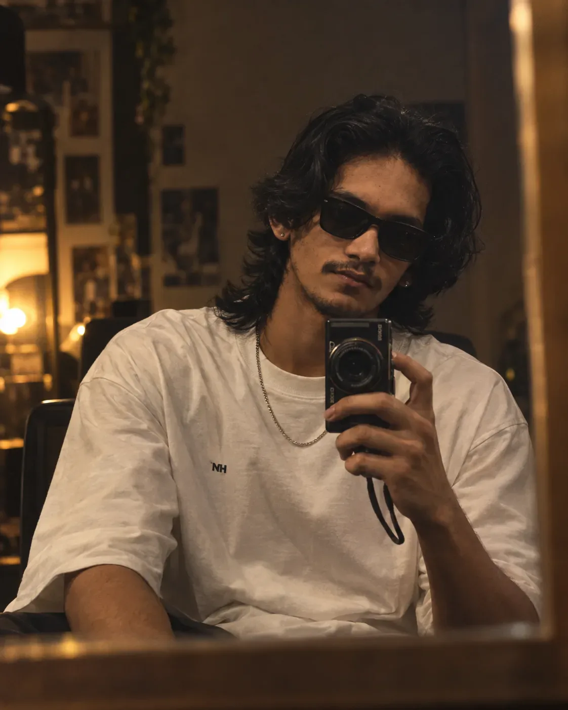 Moody Mirror Selfie AI Photo Prompt preview example result