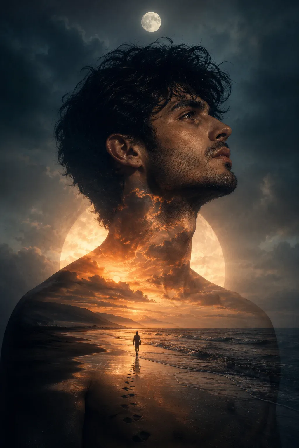 Moonlit Shores Within A Soul AI Photo Prompt preview example result