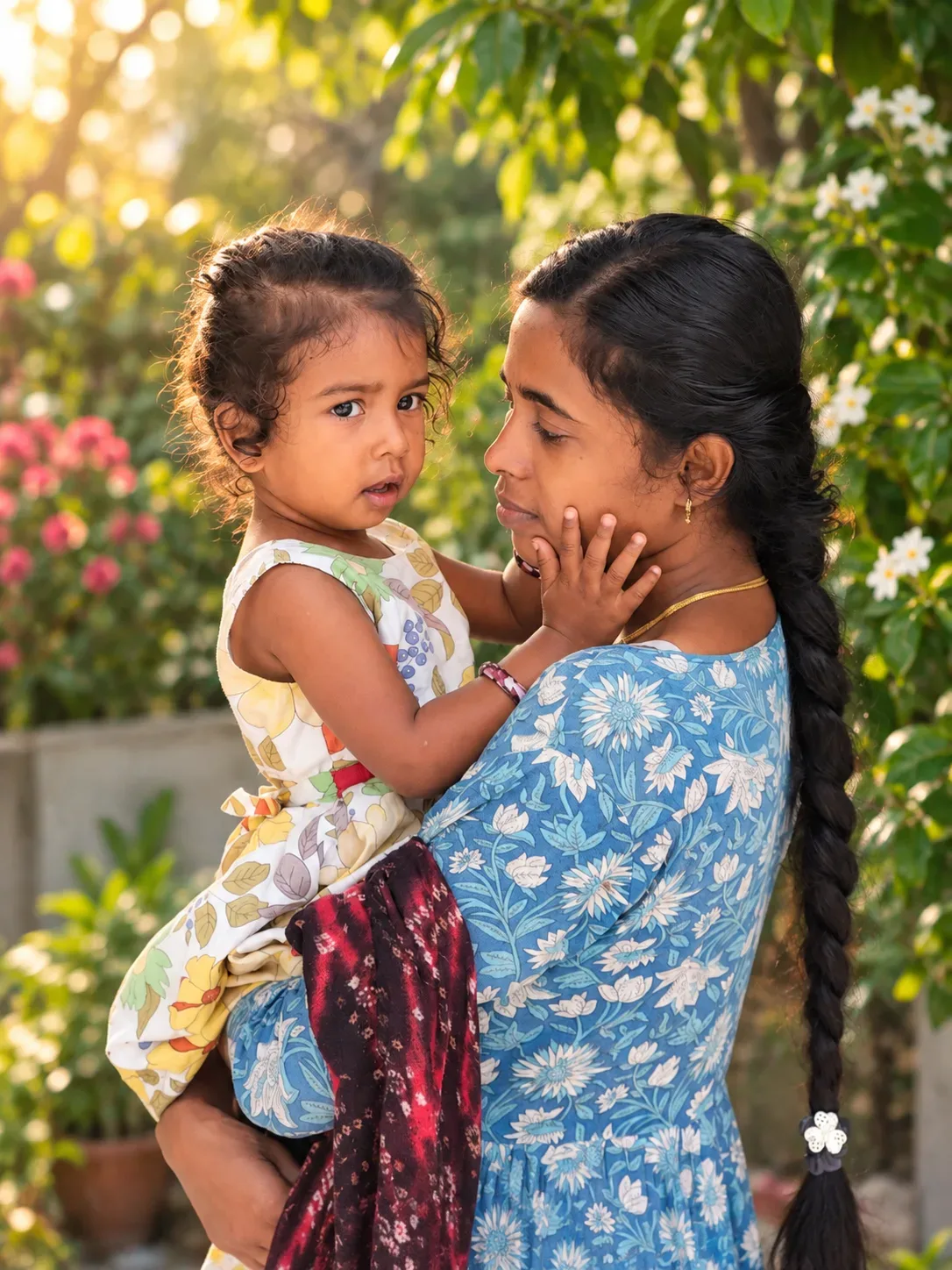 Mother And Child Golden Hour AI Photo Prompt preview example result