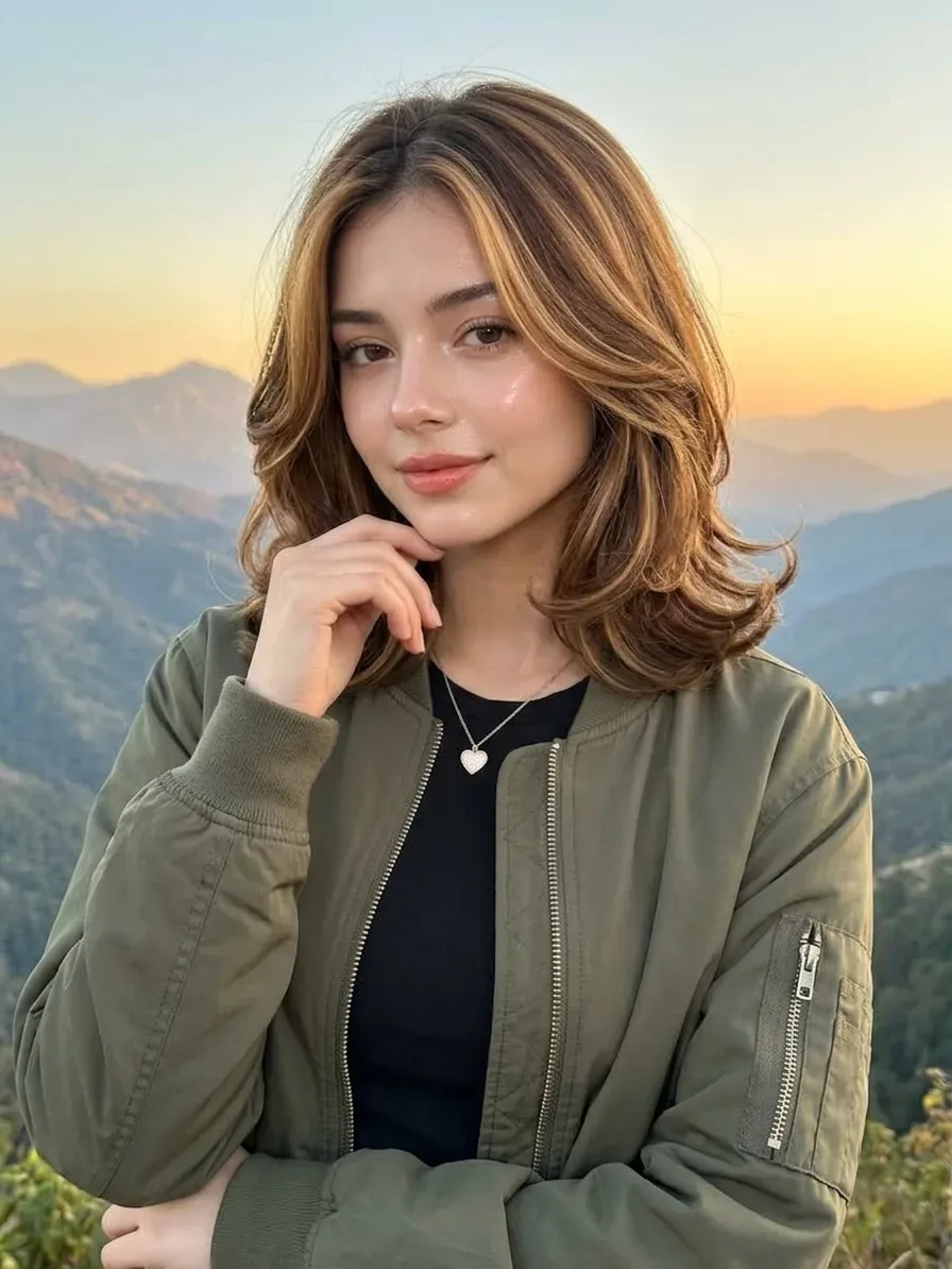Mountain Golden Hour Lob AI Photo Prompt preview example result