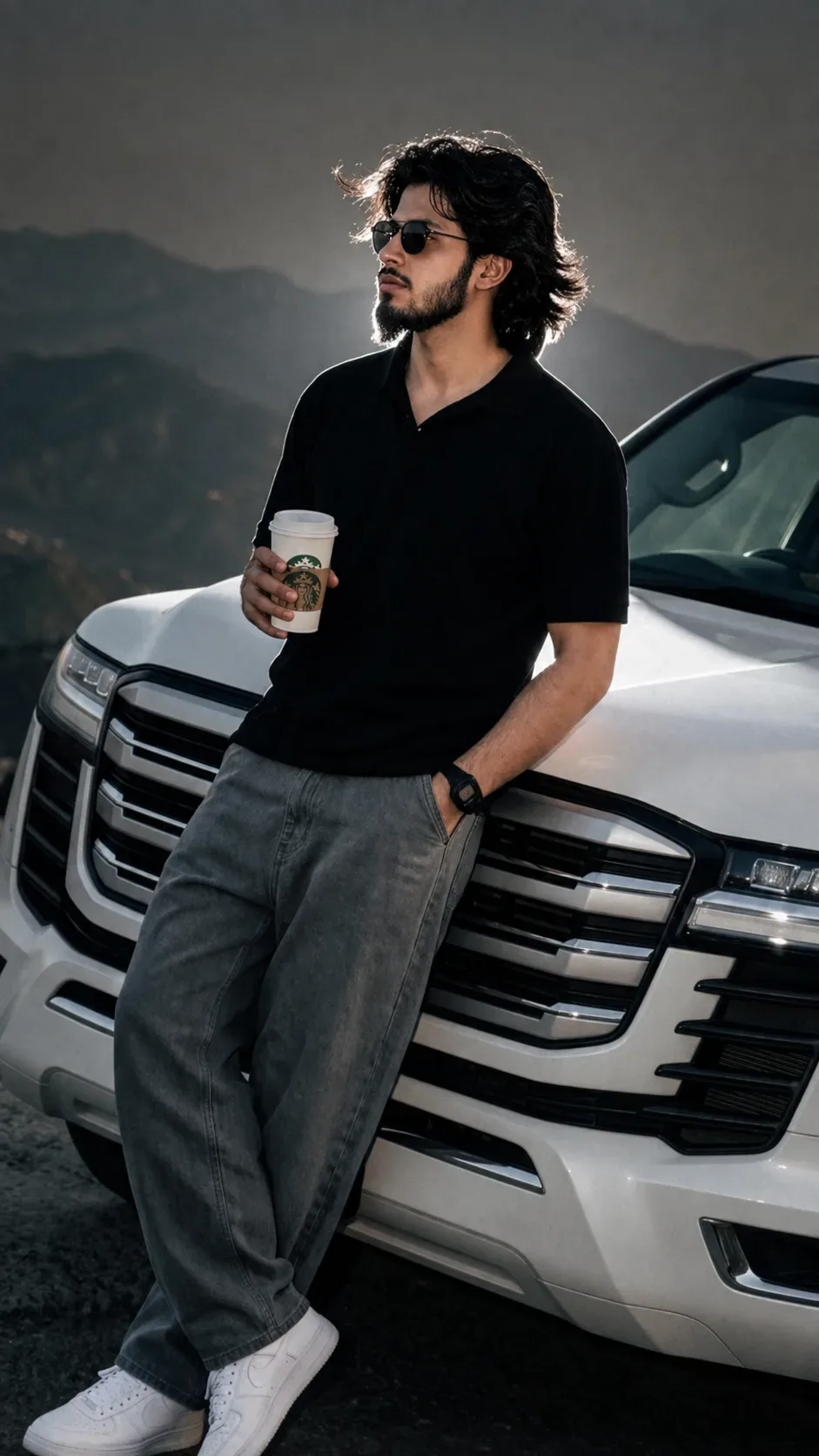Mountain King Luxury SUV Cinematic Look AI Photo Prompt preview example result