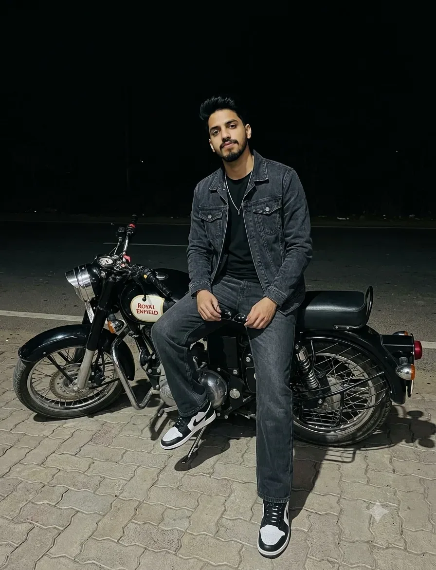 Night' Ride Portrait AI Photo Prompt preview example result