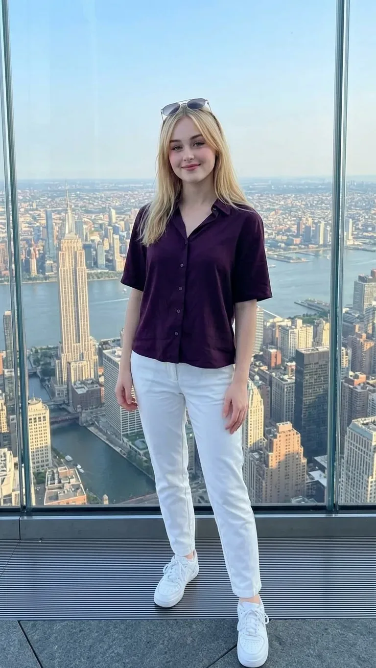 Nyc Skyline Portrait AI Photo Prompt preview example result