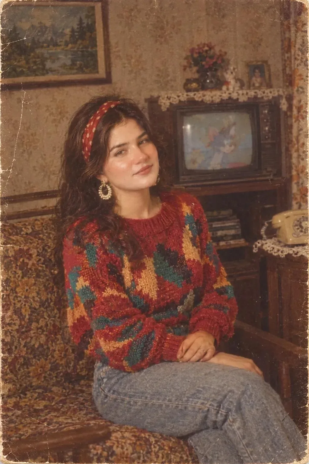 Pakistani / South Asian Vintage Feel AI Photo Prompt preview example result