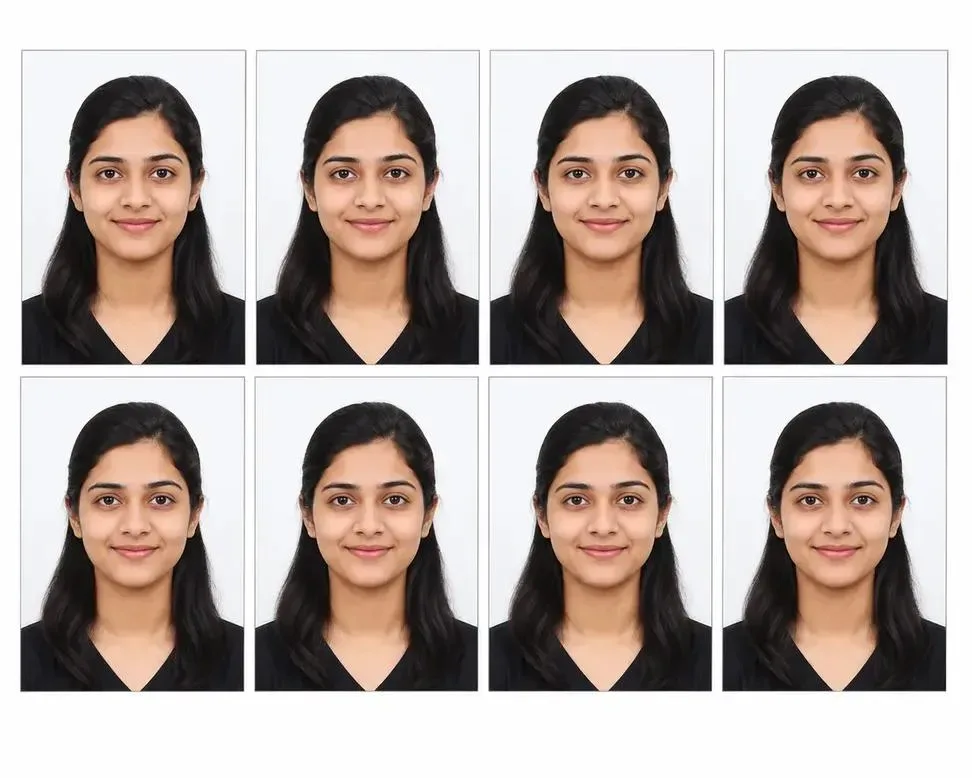 Passport Size Photo AI Photo Prompt preview example result