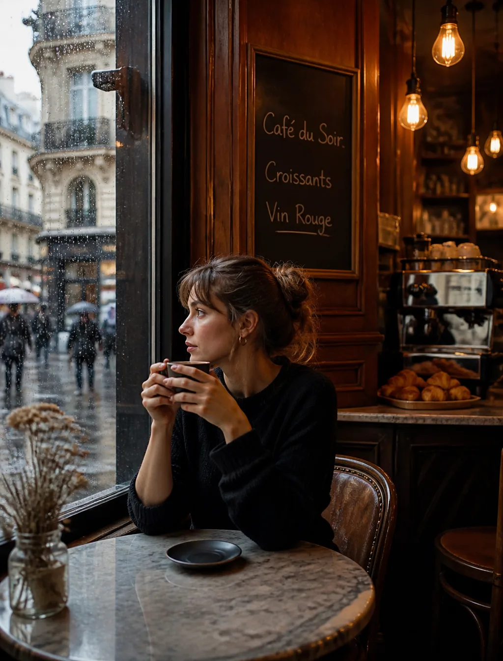 Photo Of A Young Woman Sitting AI Photo Prompt generated preview