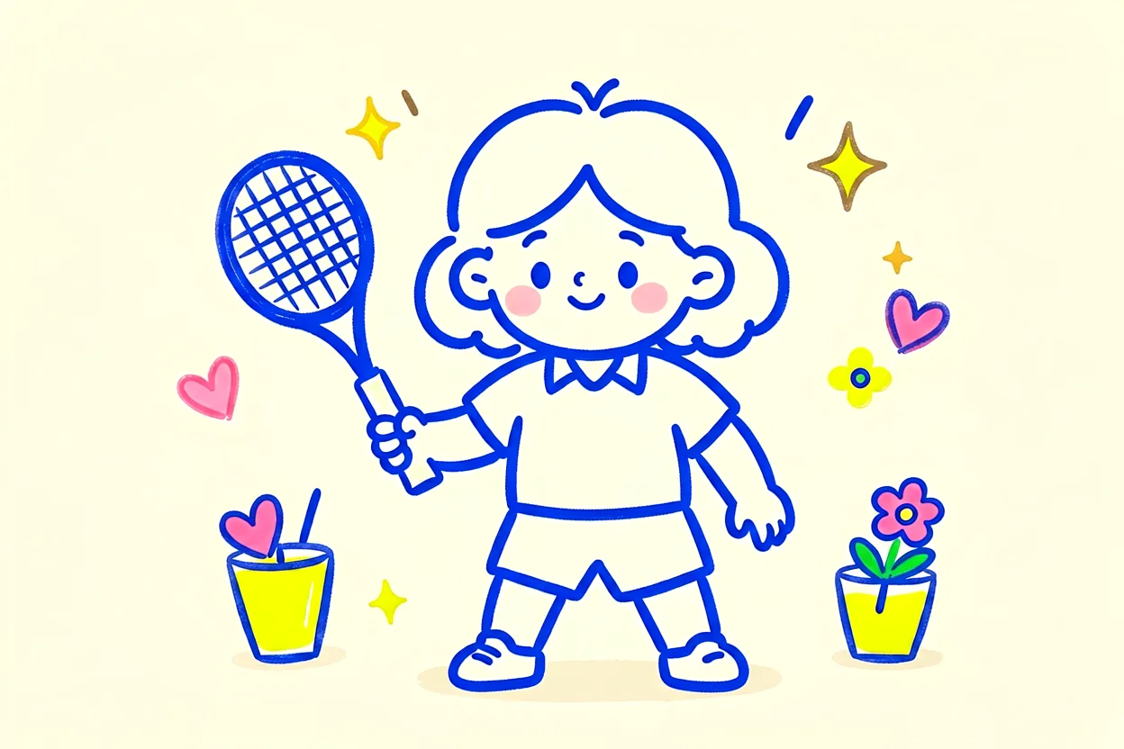 Playing Tennis Is Represented By A AI Photo Prompt generated preview