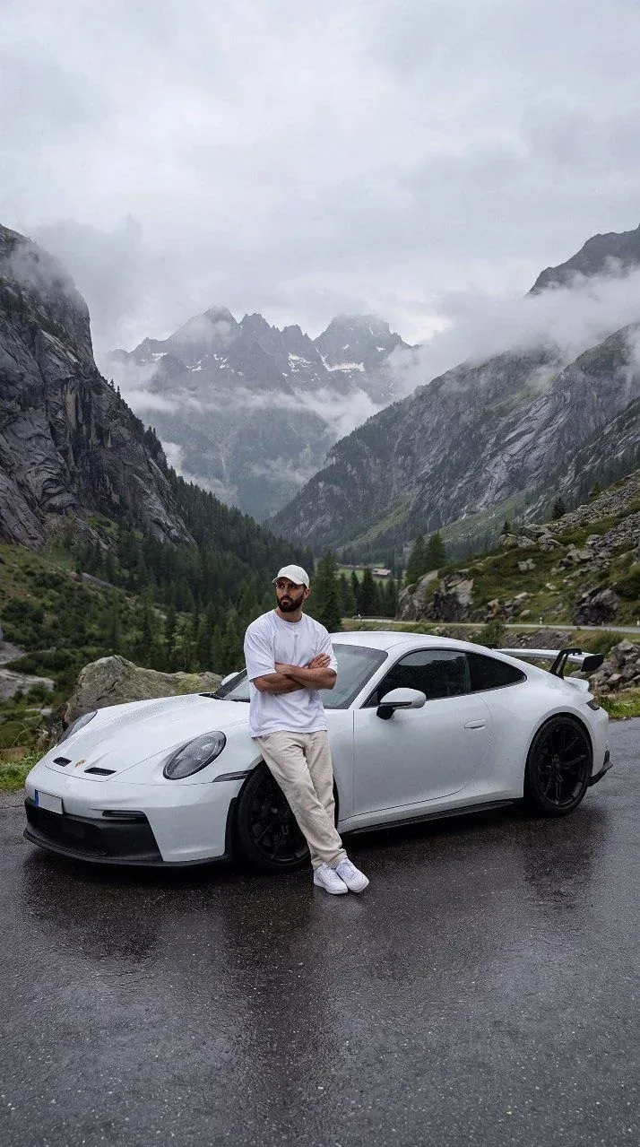 Porsche 911 GT3 AI Photo Prompt preview example result