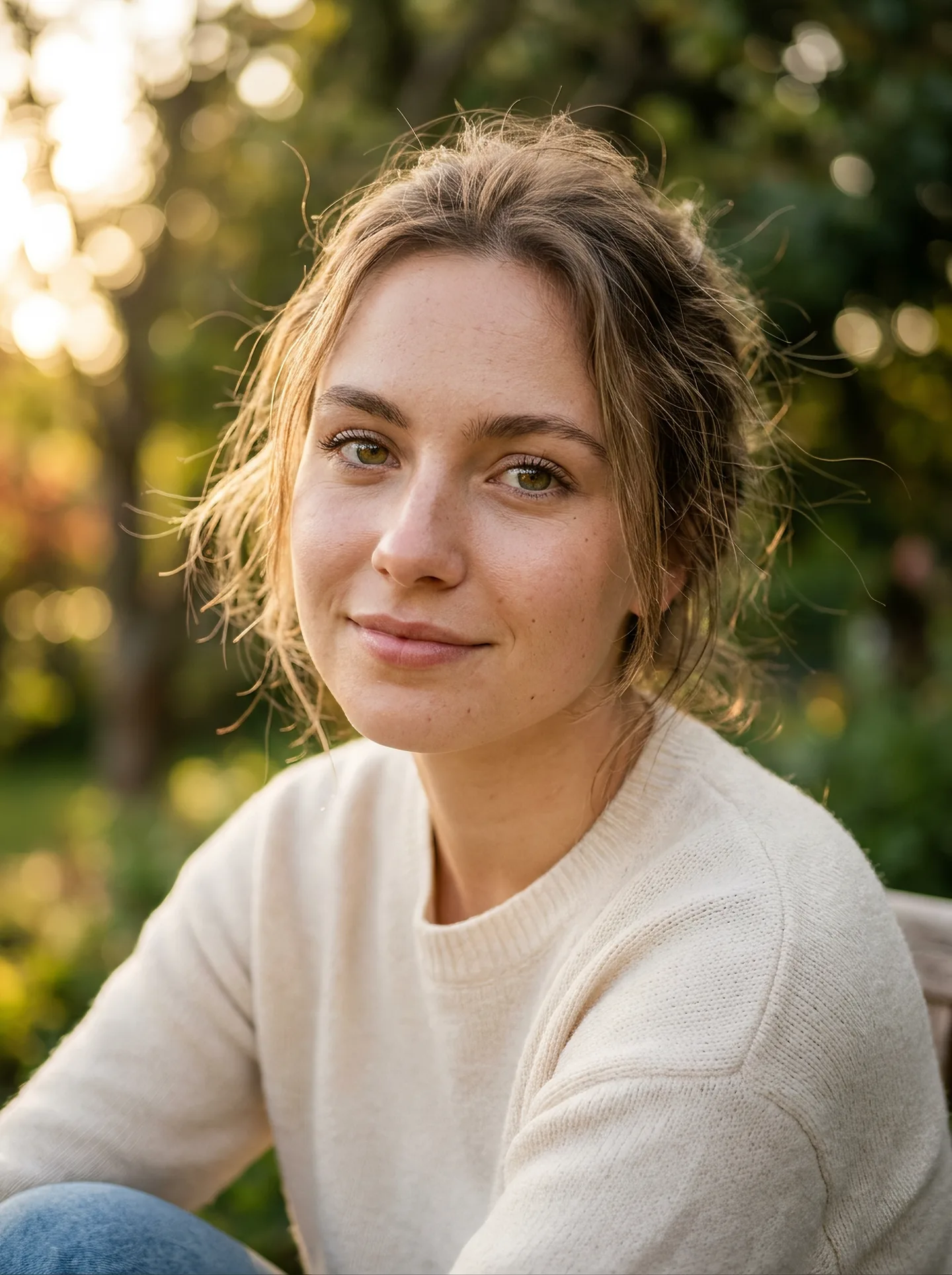 " Portrait Of A Beautiful Young Caucasian Woman AI Photo Prompt generated preview