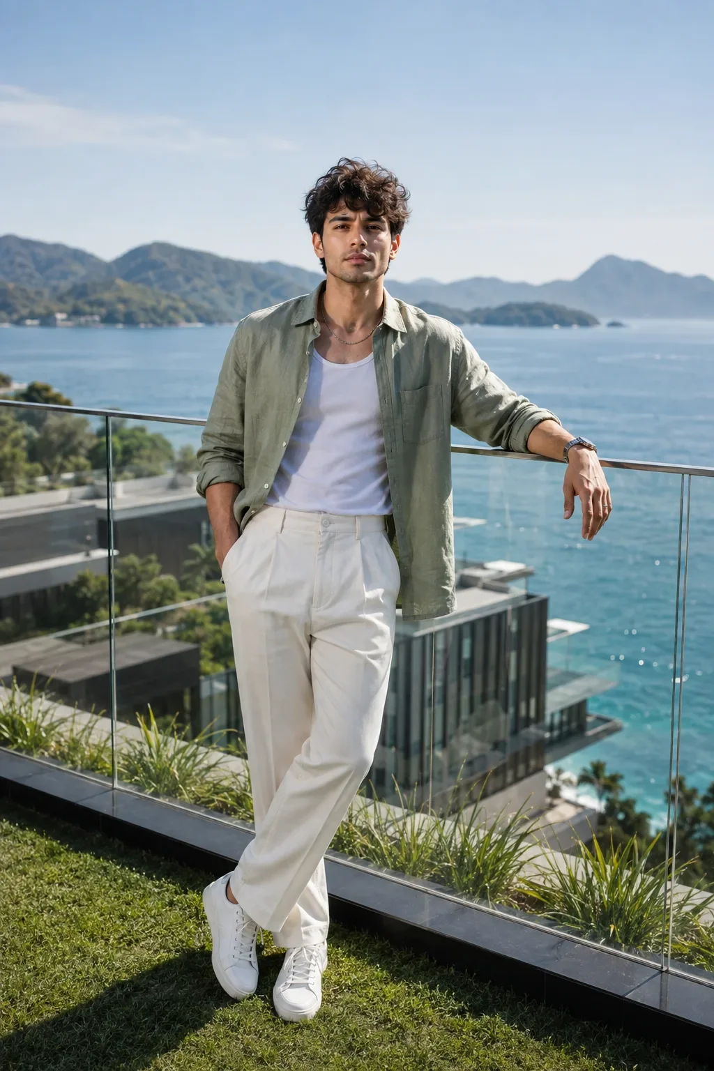 Premium Coastal Fashion Campaign AI Photo Prompt preview example result