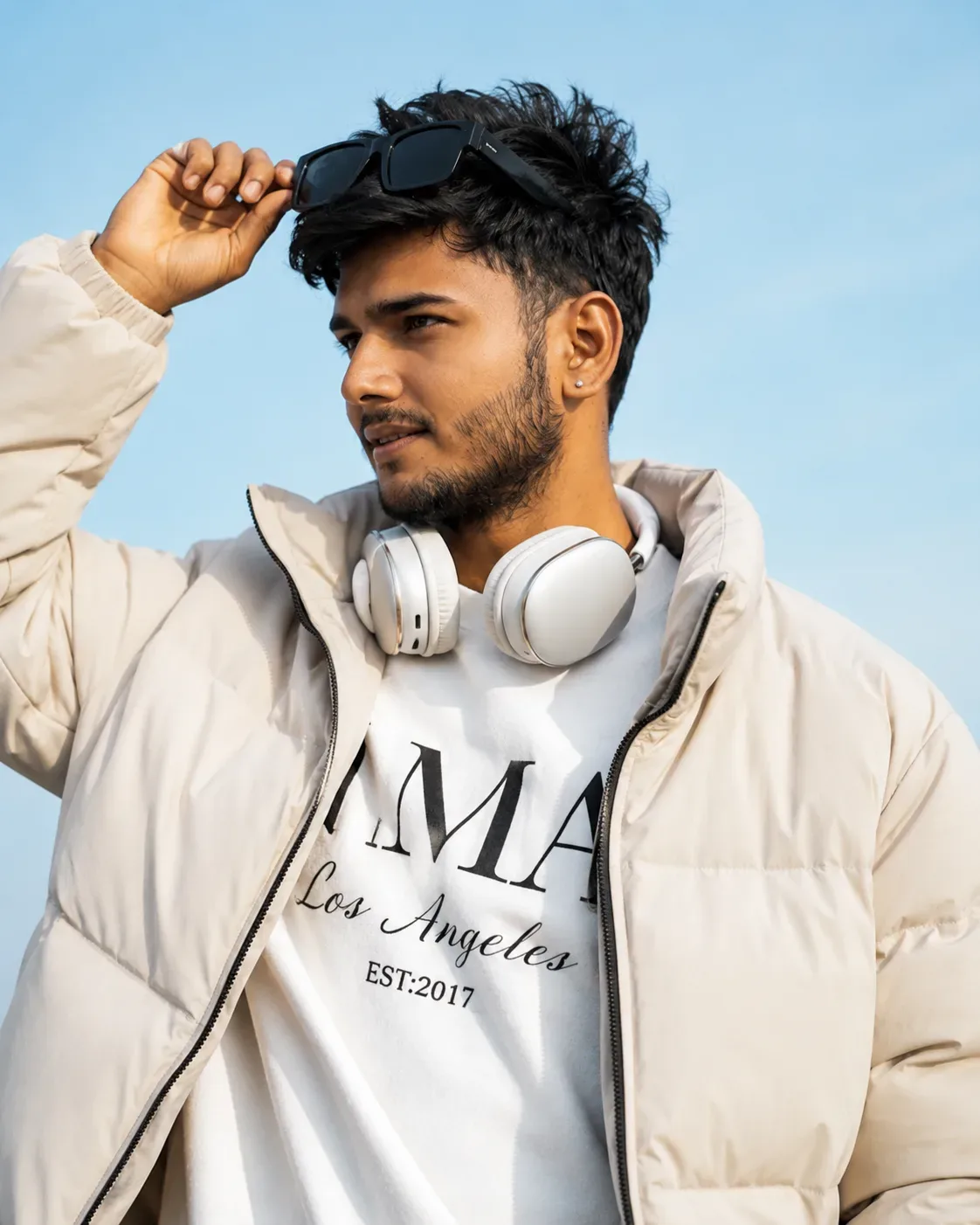 Premium Winter Streetwear Portrait AI Photo Prompt preview example result