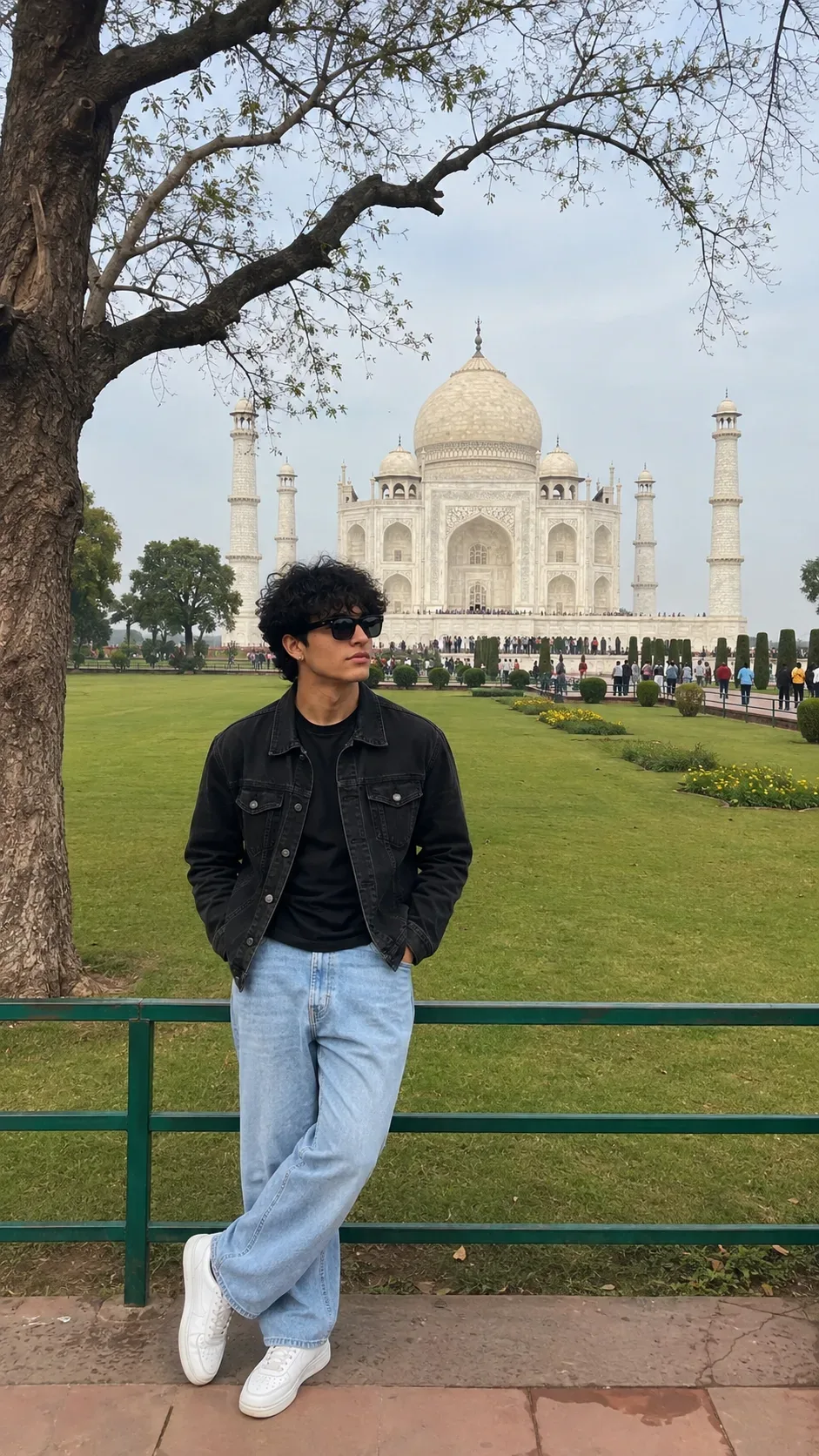 Quiet Afternoon In Front Of The Taj AI Photo Prompt preview example result