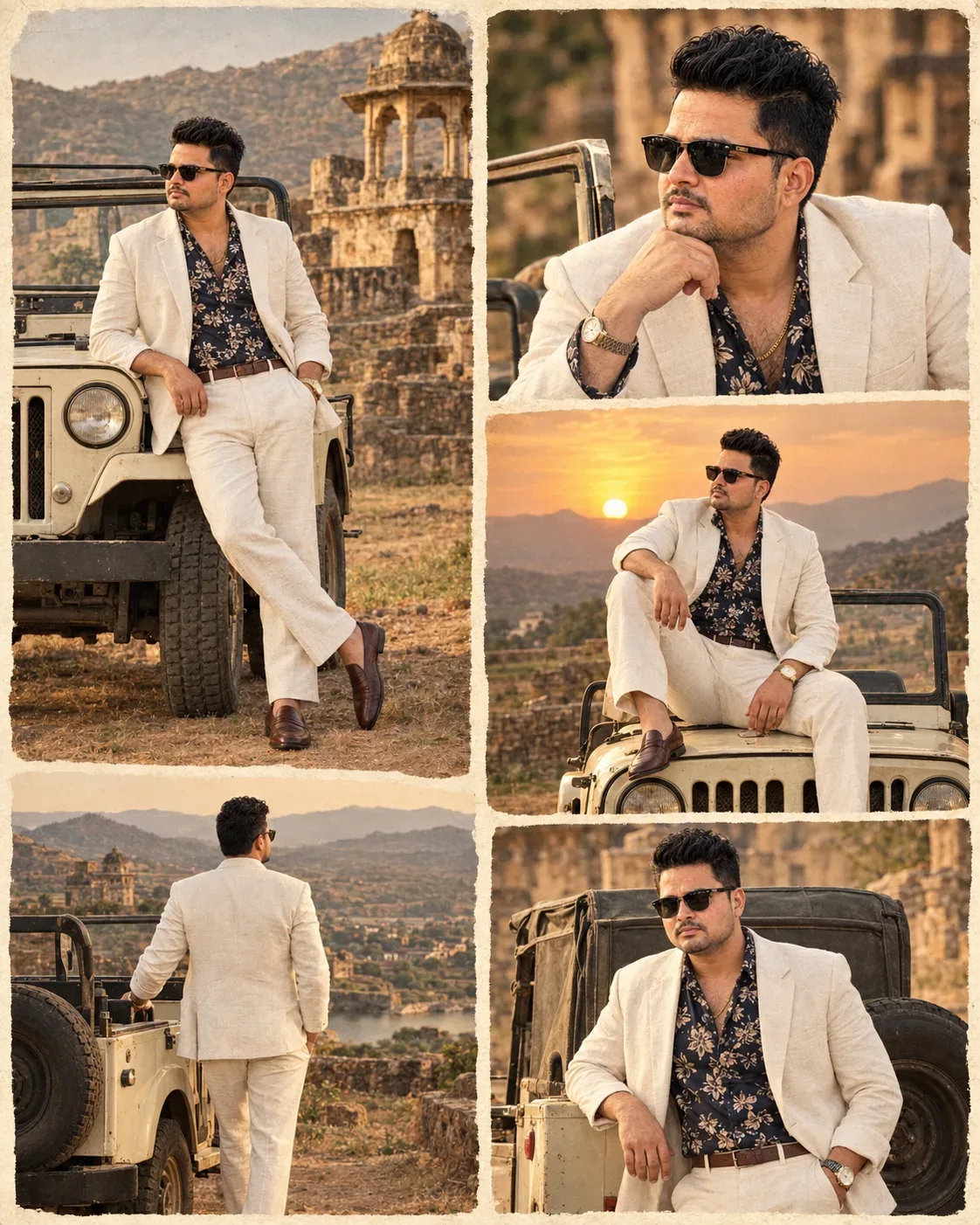 Rajasthani Retro Royale 70s Gentleman AI Photo Prompt preview example result