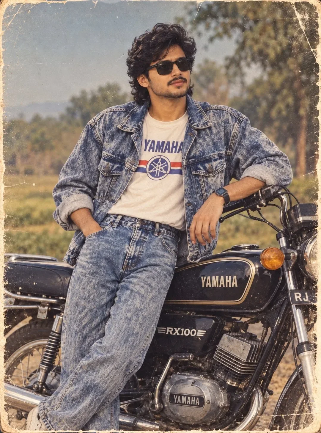 Retro Streetwear Analog Film Aesthetic Portrait AI Photo Prompt preview example result