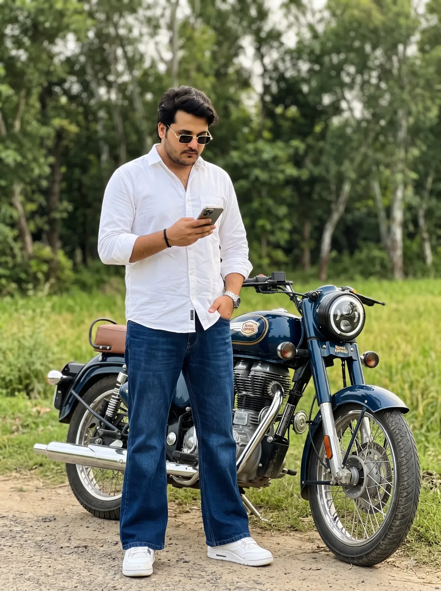 Royal Enfield Bullet AI Photo Prompt preview example result