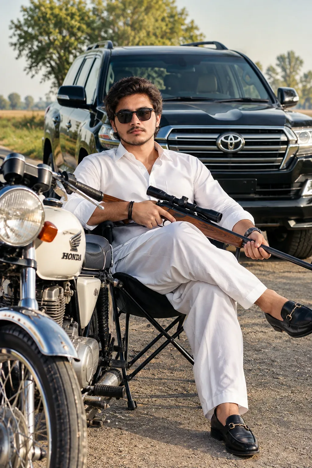Royal White Rural Luxury Vibes AI Photo Prompt preview example result
