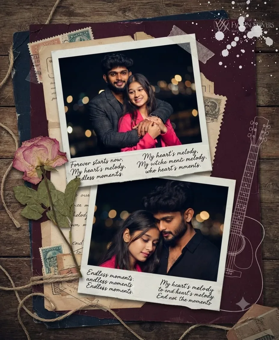 Scrapbook Poster AI Photo Prompt preview example result