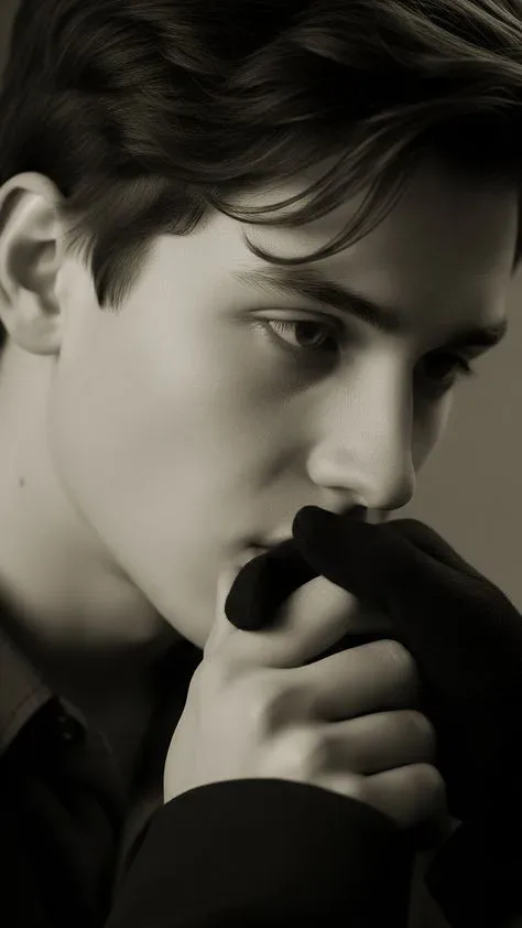 Sepia Melancholic Profile AI Photo Prompt preview example result