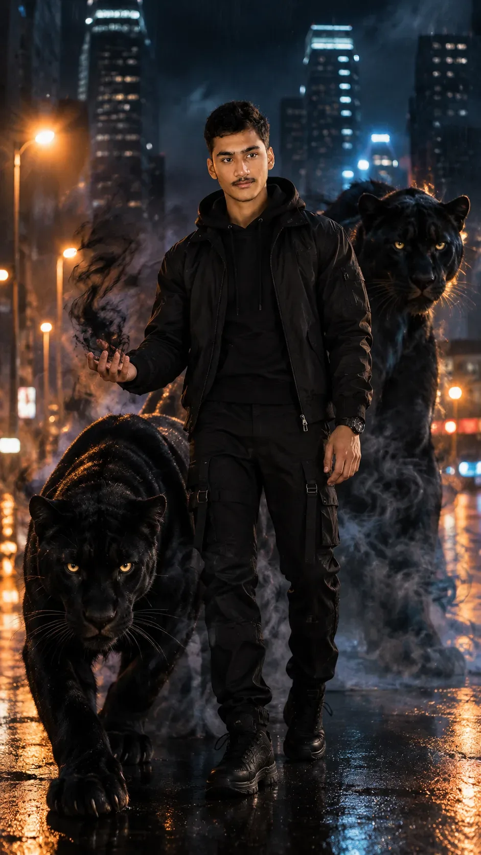 Shadow Beasts King Of The Night AI Photo Prompt preview example result