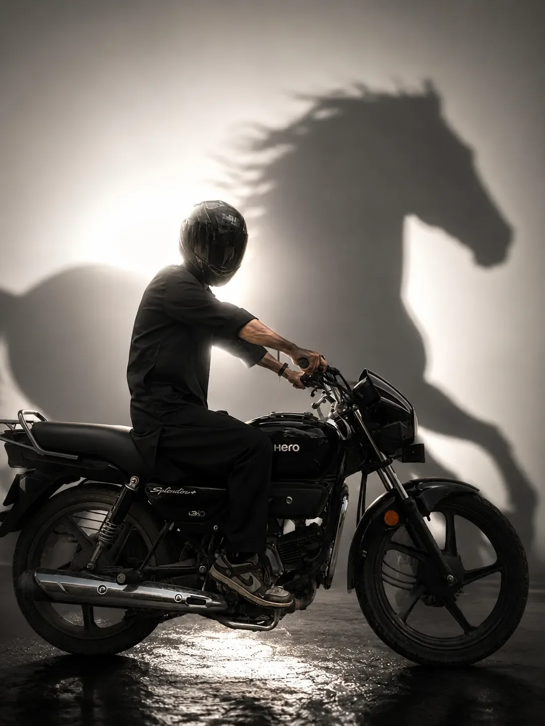 Shadow Of Black Horse AI Photo Prompt preview example result