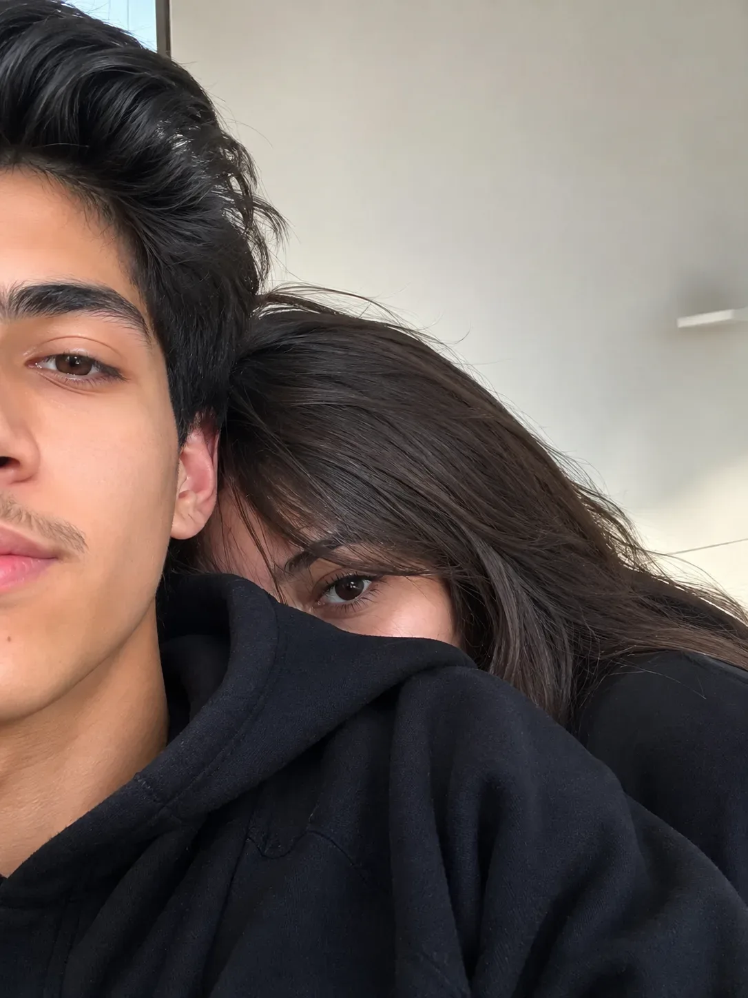 Shy Couple Selfie Moody & Aesthetic Vibes AI Photo Prompt preview example result