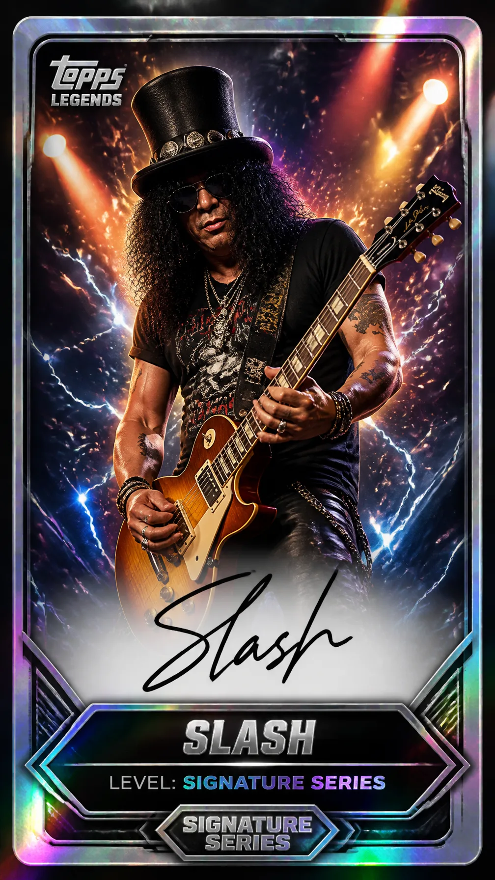 Slash Topps Legends: Signature Series : [Slash] AI Photo Prompt generated preview