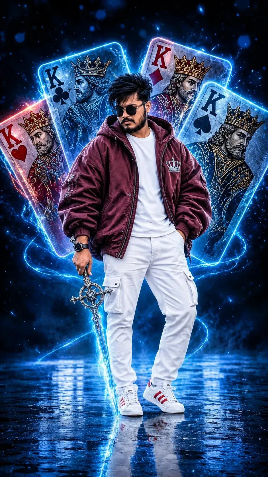 Stylish King Of Cards Portrait AI AI Photo Prompt preview example result