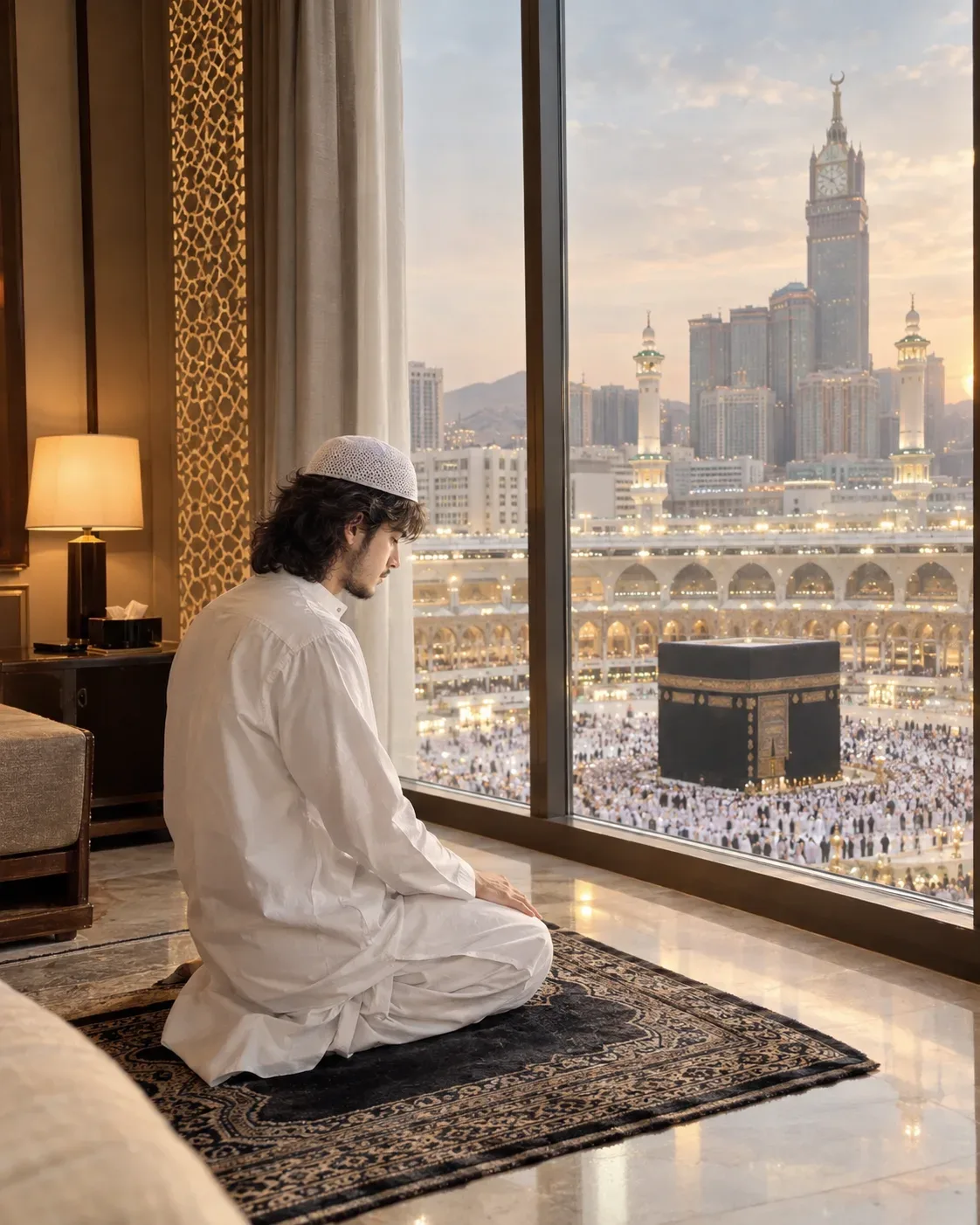 Sukoon-e-haram Makkah Mein Ibadat AI Photo Prompt preview example result