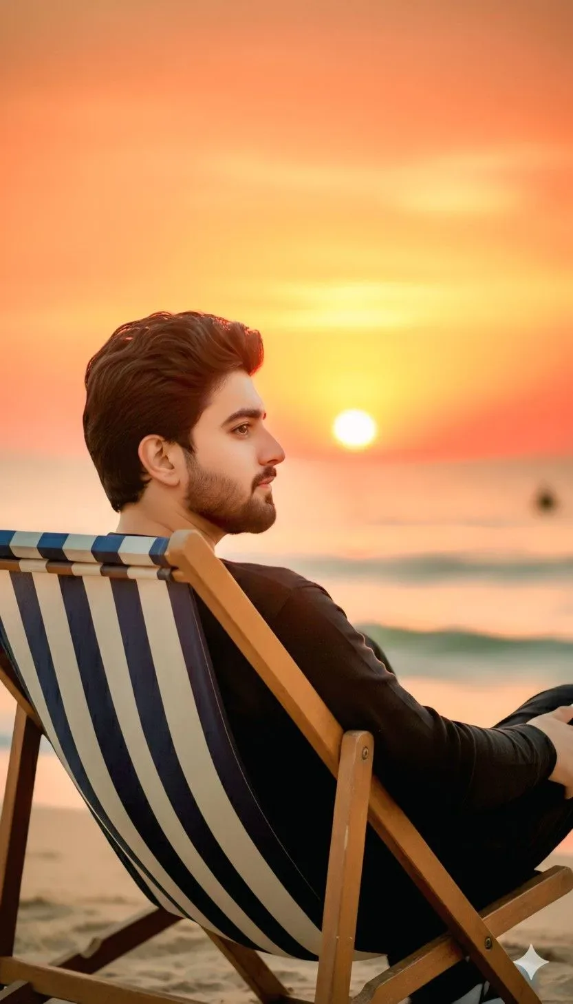 Sunset Serenade On The Beach AI Photo Prompt preview example result