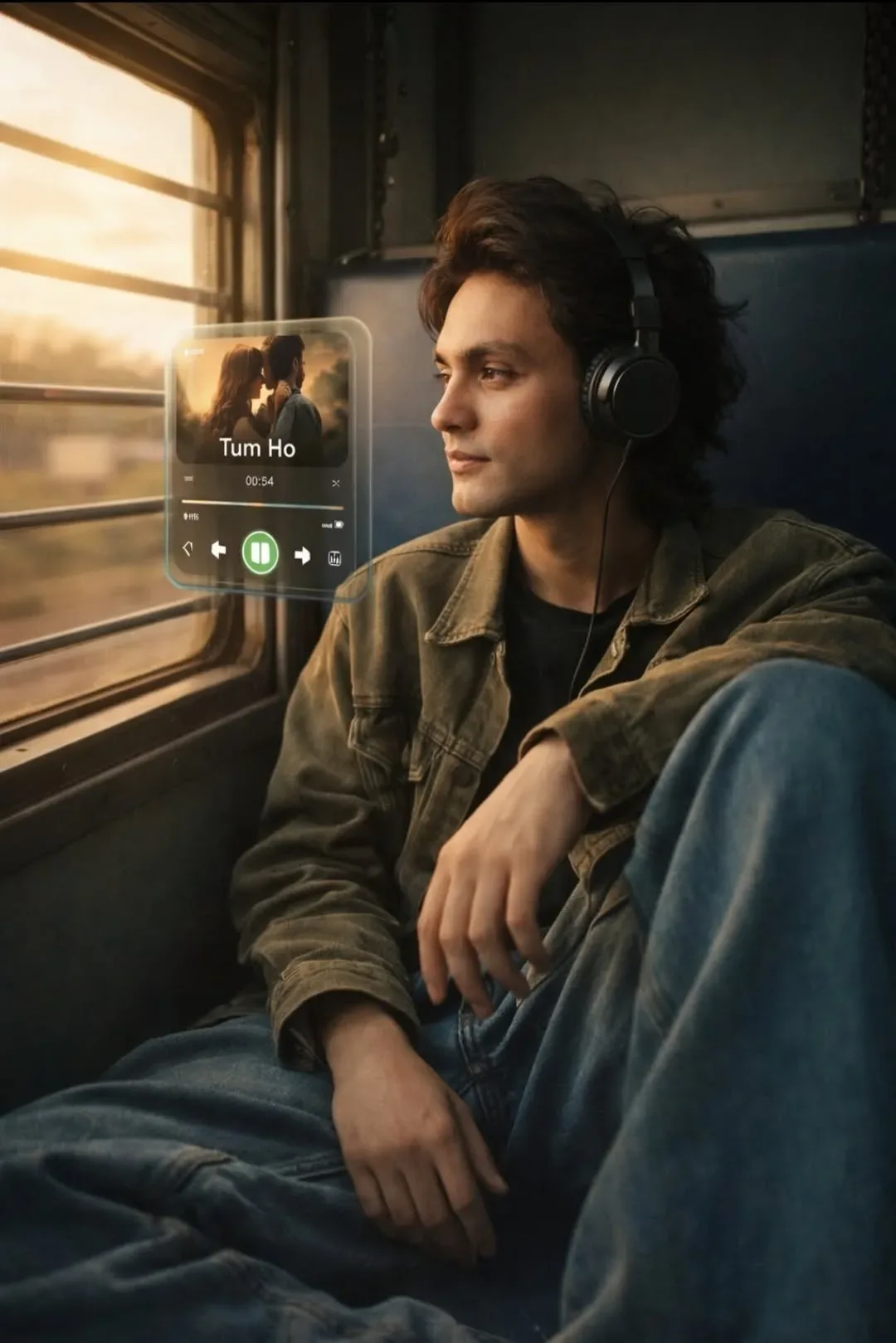 The Cinematic Solitude Of A Melodic Journey AI Photo Prompt preview example result