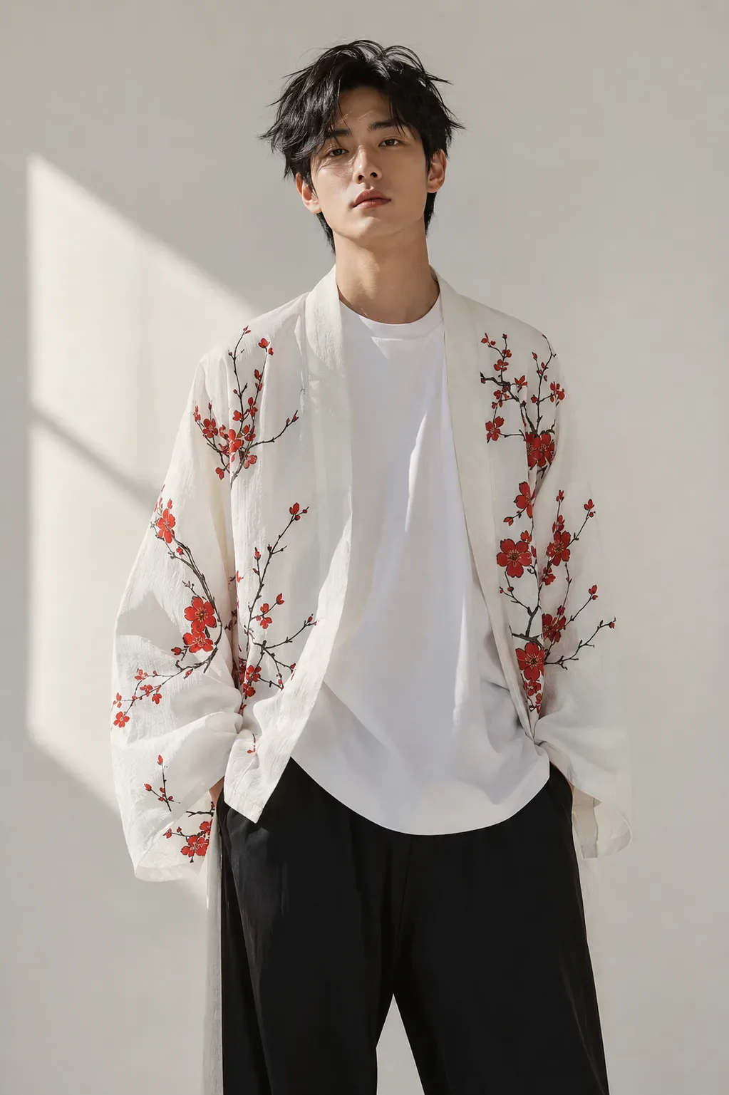 The Crimson Haori " Master " AI Photo Prompt preview example result