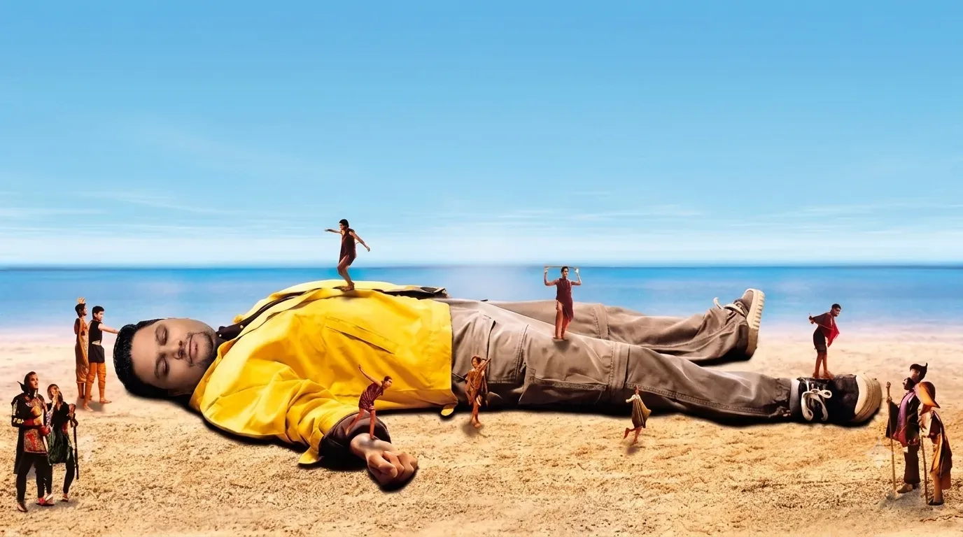 The Giant On The Beach AI Photo Prompt preview example result