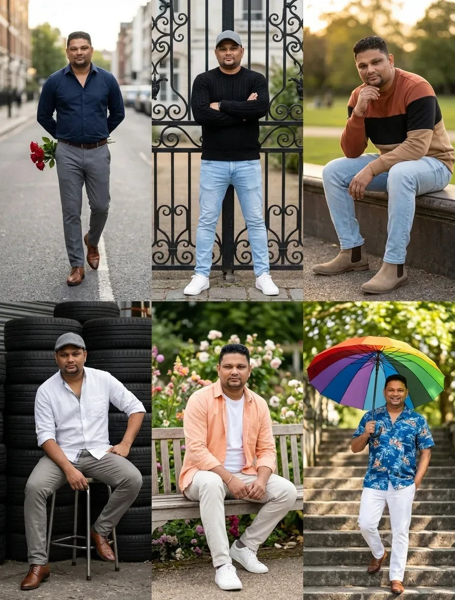 The Naresh Collection: Urban & Casual AI Photo Prompt preview example result