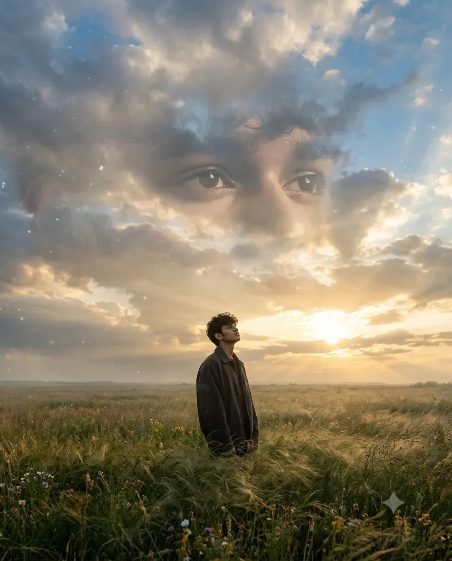 The Sky Knows My Face AI Photo Prompt preview example result