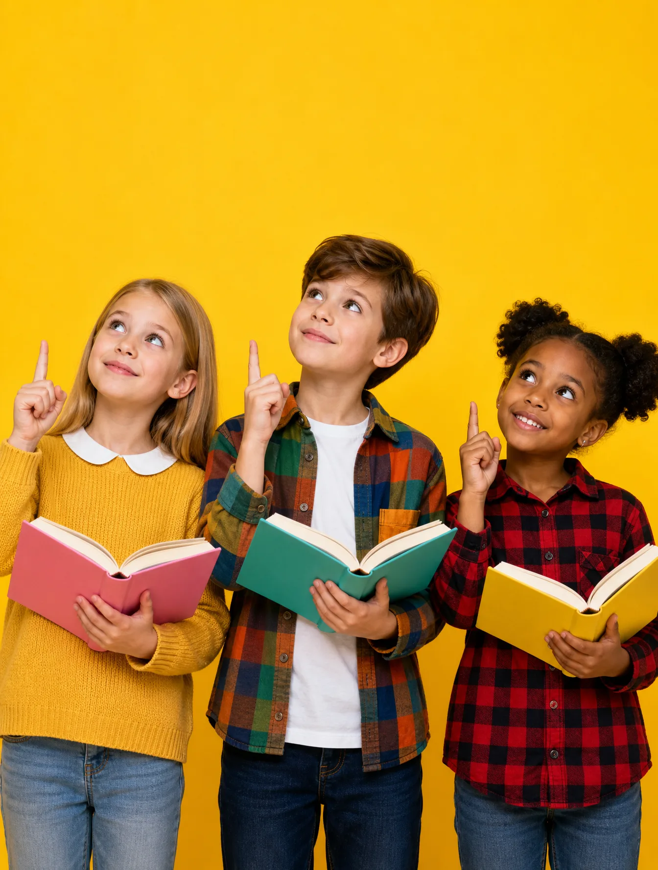 Three Young Children AI Photo Prompt generated preview