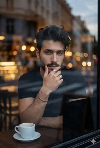 Thoughtful Person Urban Portrait - copy paste viral AI prompt