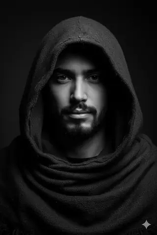 Dark Mage Portrait Black Magic - copy paste viral AI prompt