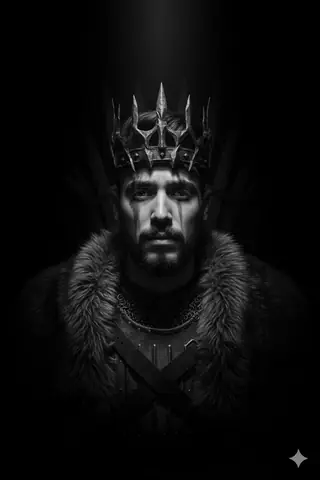 Dark Ruler Portrait Chiaroscuro - copy paste viral AI prompt