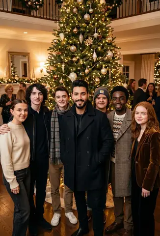 New Year Group Portrait Gathering - copy paste viral AI prompt