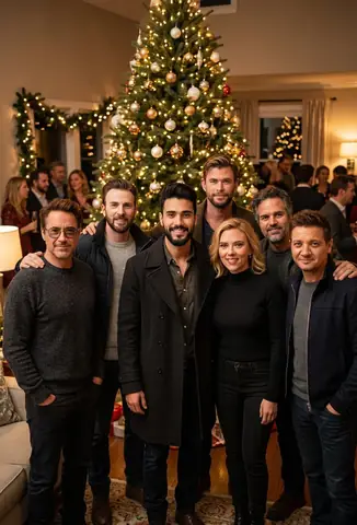 New Year Friends Group Portrait - copy paste viral AI prompt