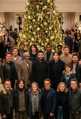 New Year Group Portrait Celebration - copy paste viral AI prompt