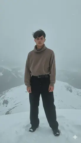 Asian Man Mountain Portrait - copy paste viral AI prompt