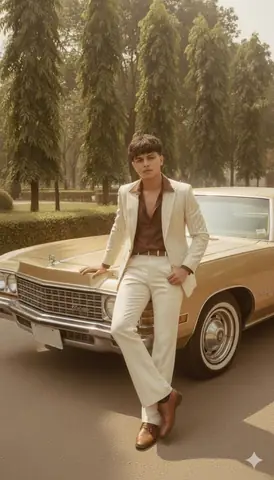 Vintage Bollywood Mafia Portrait - copy paste viral AI prompt