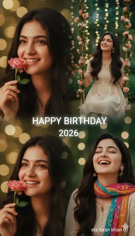 Young Woman Portrait Collage - copy paste viral AI prompt