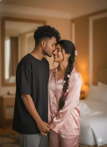 Couples' Intimate Moment Inspired - copy paste viral AI prompt