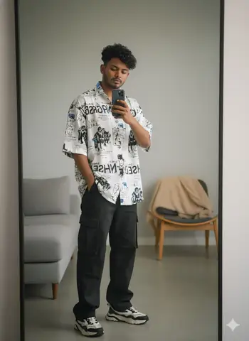 Stylish Man Selfie Inspiration - copy paste viral AI prompt