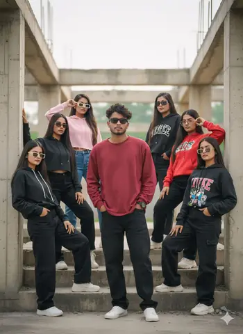 Squad Goals in Urban Style - copy paste viral AI prompt