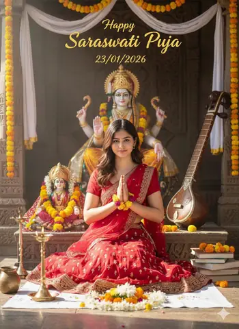 Indian Girl in Traditional Lehenga Style - copy paste viral AI prompt