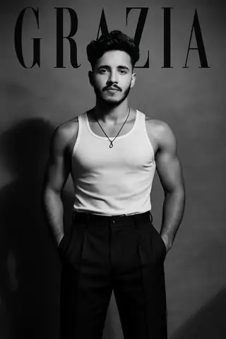 Elegant Young Man in Editorial Style - copy paste viral AI prompt
