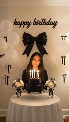 Elegant Birthday Celebration Style - copy paste viral AI prompt
